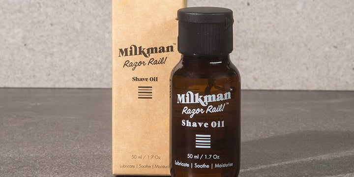 Milkman natural shave oil for men, made in australia