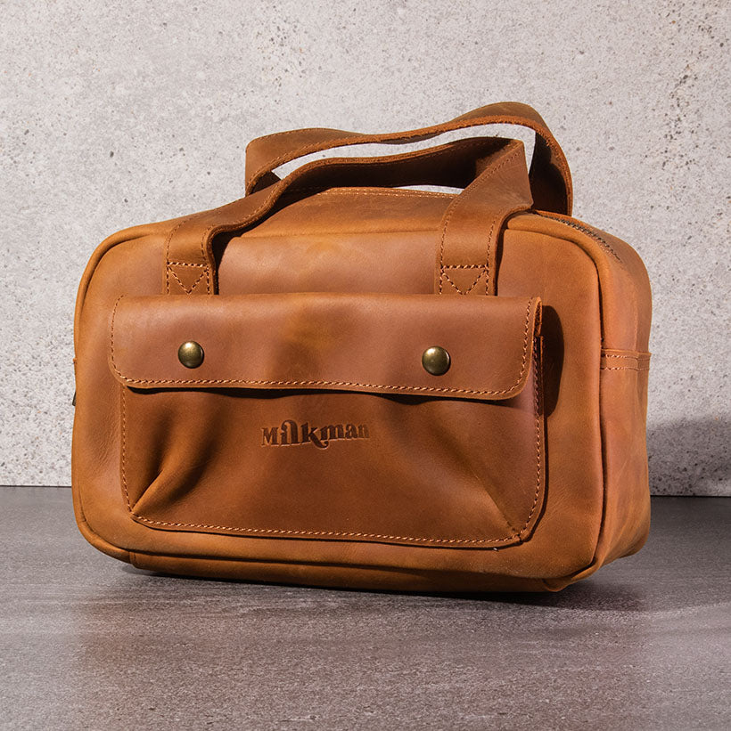Large Leather Toiletry Men s Bag Gift For Men Milkman Grooming Co