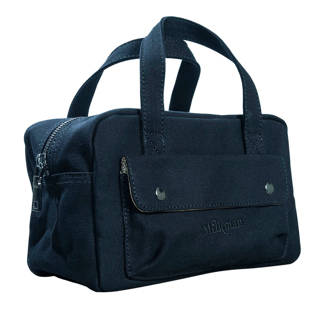 matte black designer canvas dopp bag for travel