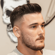 clay pomade hair model front