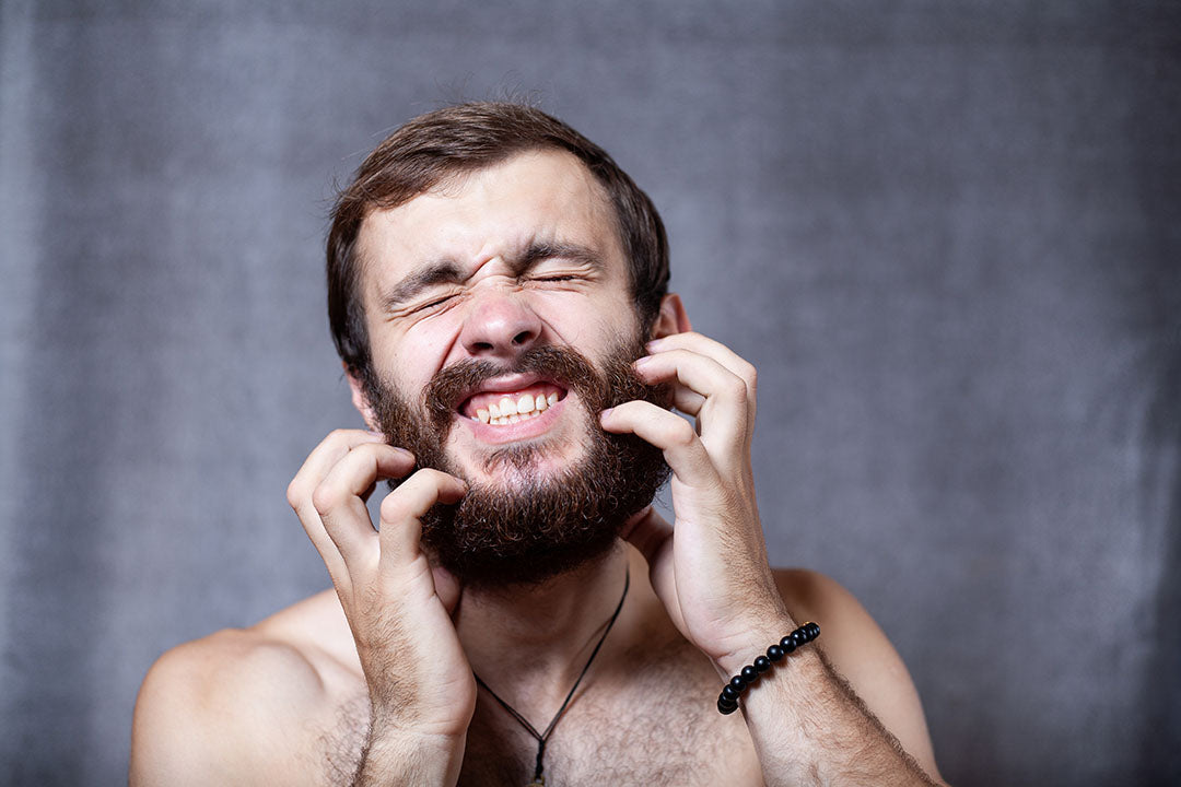 man with itchy beard