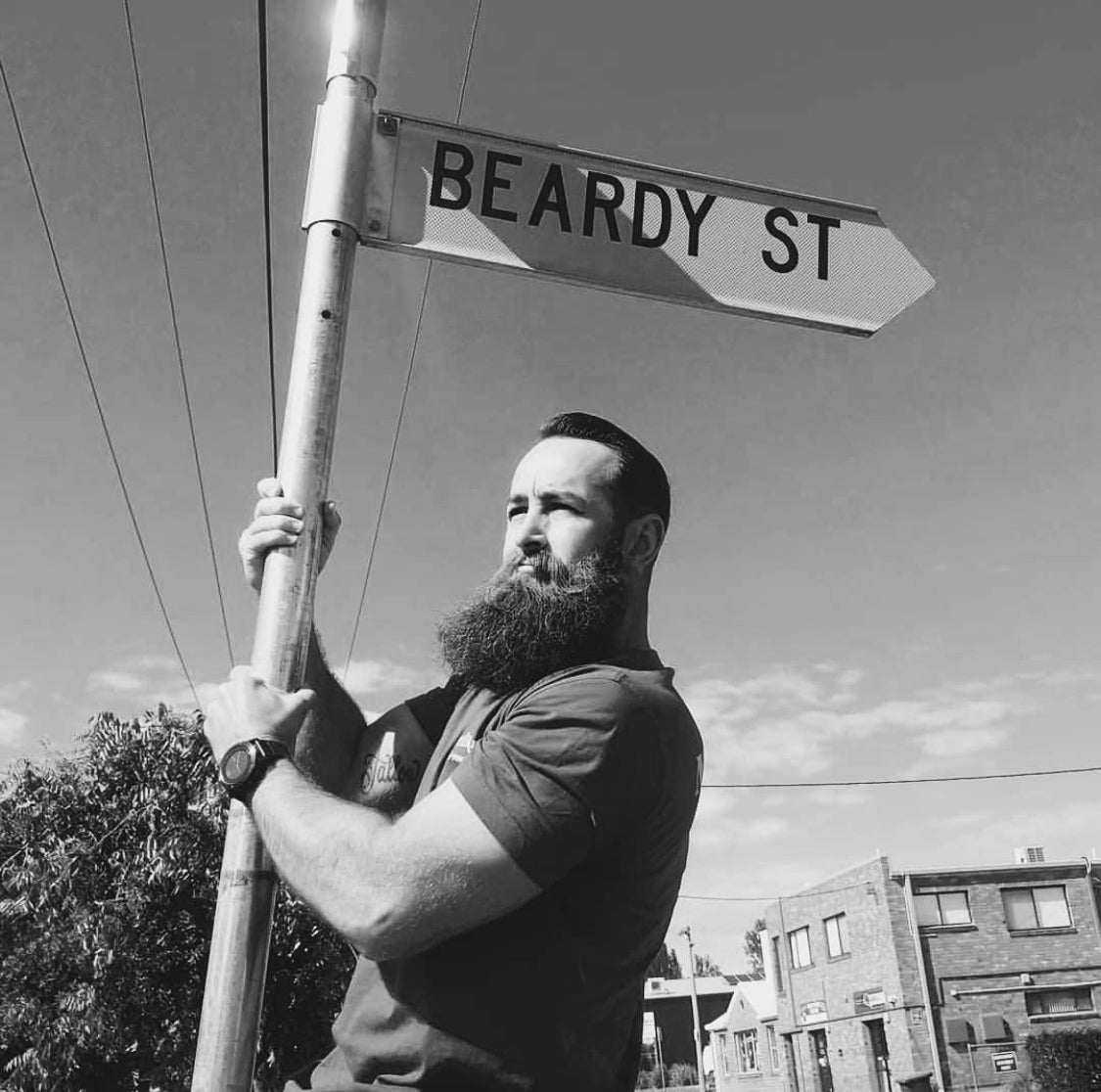 man with beard on beardy street
