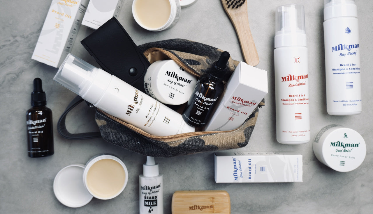 Milkman beard products banner