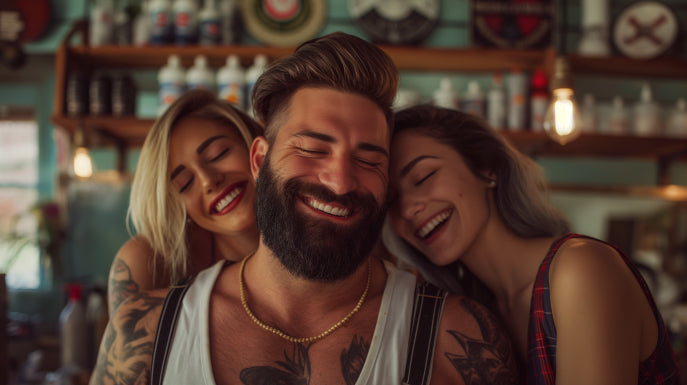 barber using milkman hair styling product for men