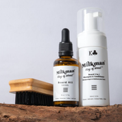 Beard Styling Box - Beard Oil, Beard Wash & Military Brush