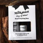 Beard Styling Box - Beard Oil, Beard Wash & Military Brush