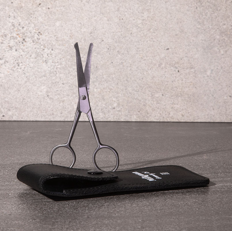 affordable beard and moustache trimming scissors with pouch