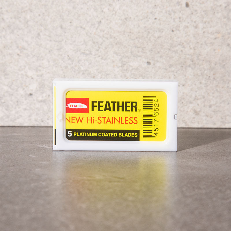 feather double edge safety razor blades pack of 5