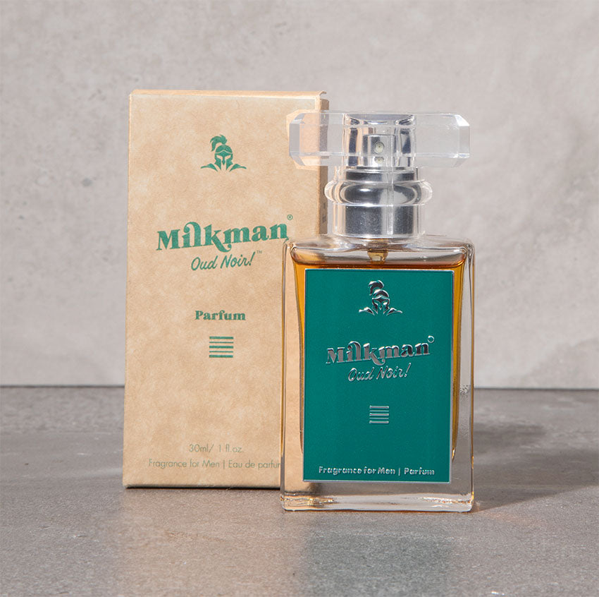 Oud Noir fragrance for men, by Milkman, with box