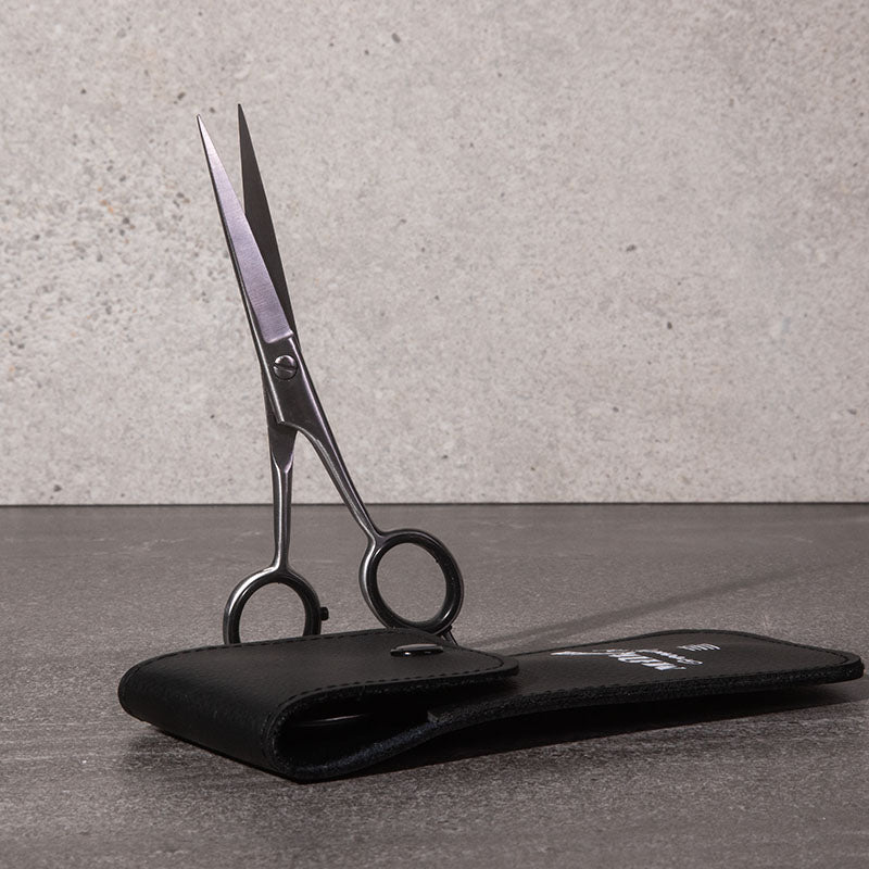 milkman premium beard and moustache trimming scissors with pouch
