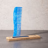 blue white recycled plastic eco comb by milkman