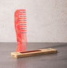 red white recycled plastic eco comb by milkman