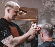 hair styling powder used by barber