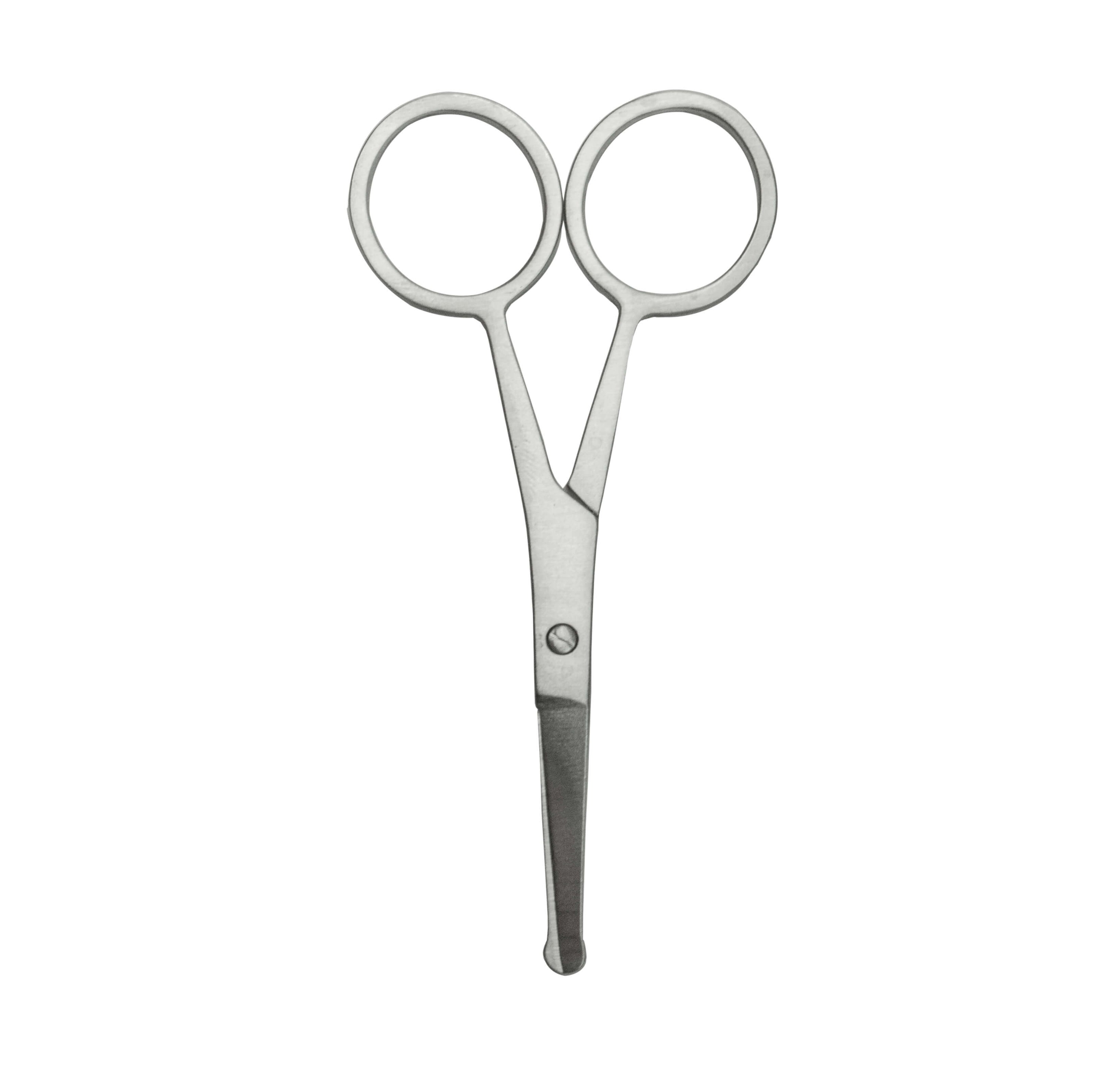 moustache scissor on white background